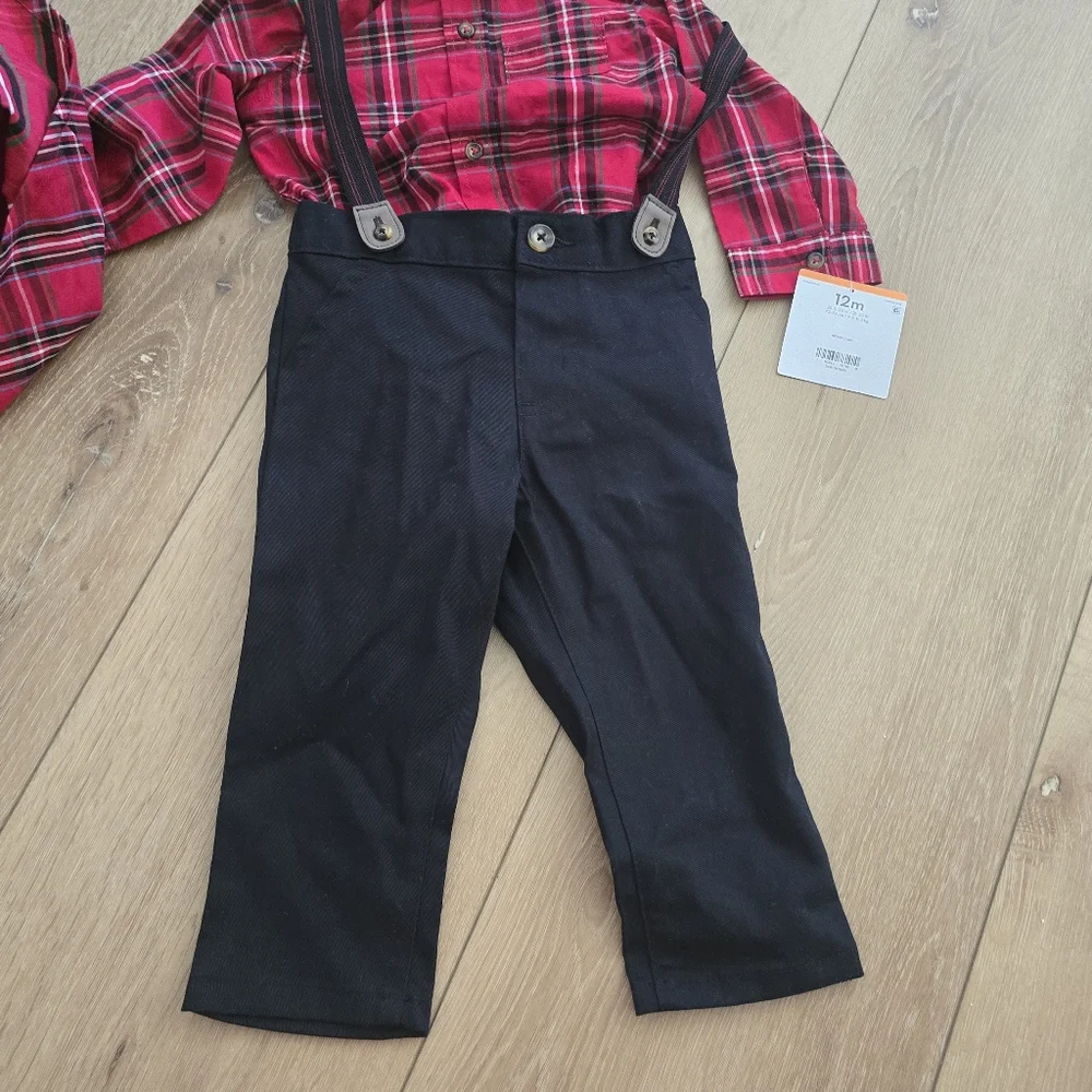 Christman Holiday Twins Twin Matching Outfits 12 Months 12 Month 12mo